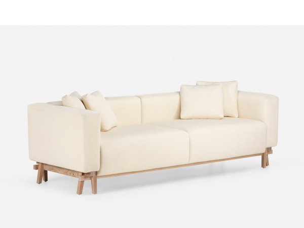 Sofa Eight Armless - Neri&Hu - patas de nogal - sofá blanco -delaespada-MINIM