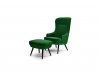 375 Relax chair - butaca verde con reposapies - Walter Knoll - MINIM
