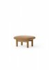 Brasilia ottoman - reposapies en madera de roble - MENU - MINIM - color camel