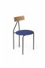 GOFI CHAIR - silla de comedor - silla de roble y tela gris - MINIM - frontal