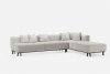 Sofa Eight Armless - Neri&Hu - patas de nogal - sofá gris -chaise lounge -delaespada-MINIM